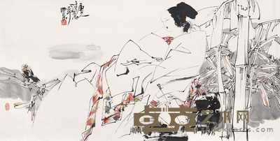 王西京 1999年作 唐人诗意 镜心 69×137cm